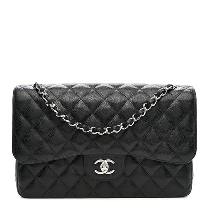 Chanel Caviar Quilted Jumbo Double Flap Black 1 of 11