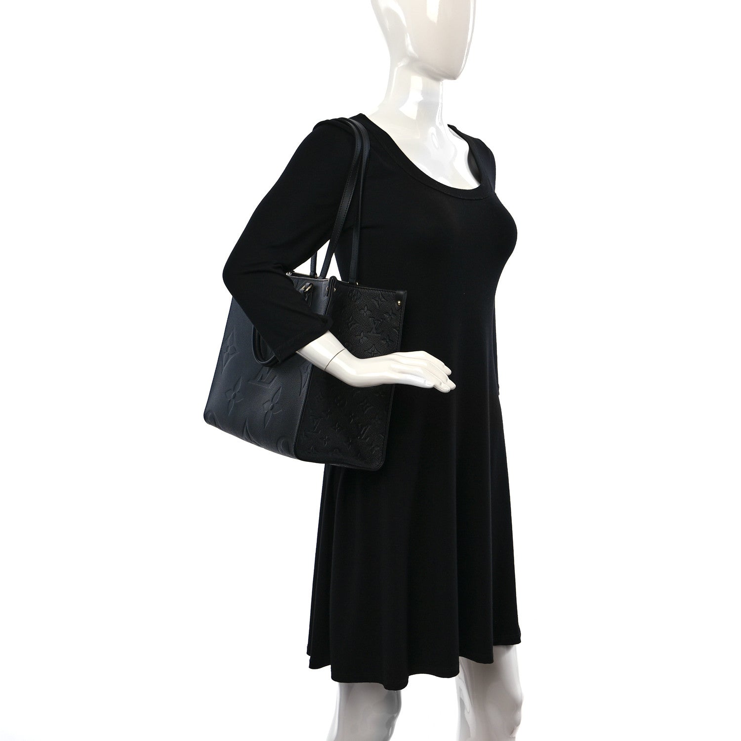 Louis Vuitton Empreinte Monogram Giant Onthego MM Black 2 of 8