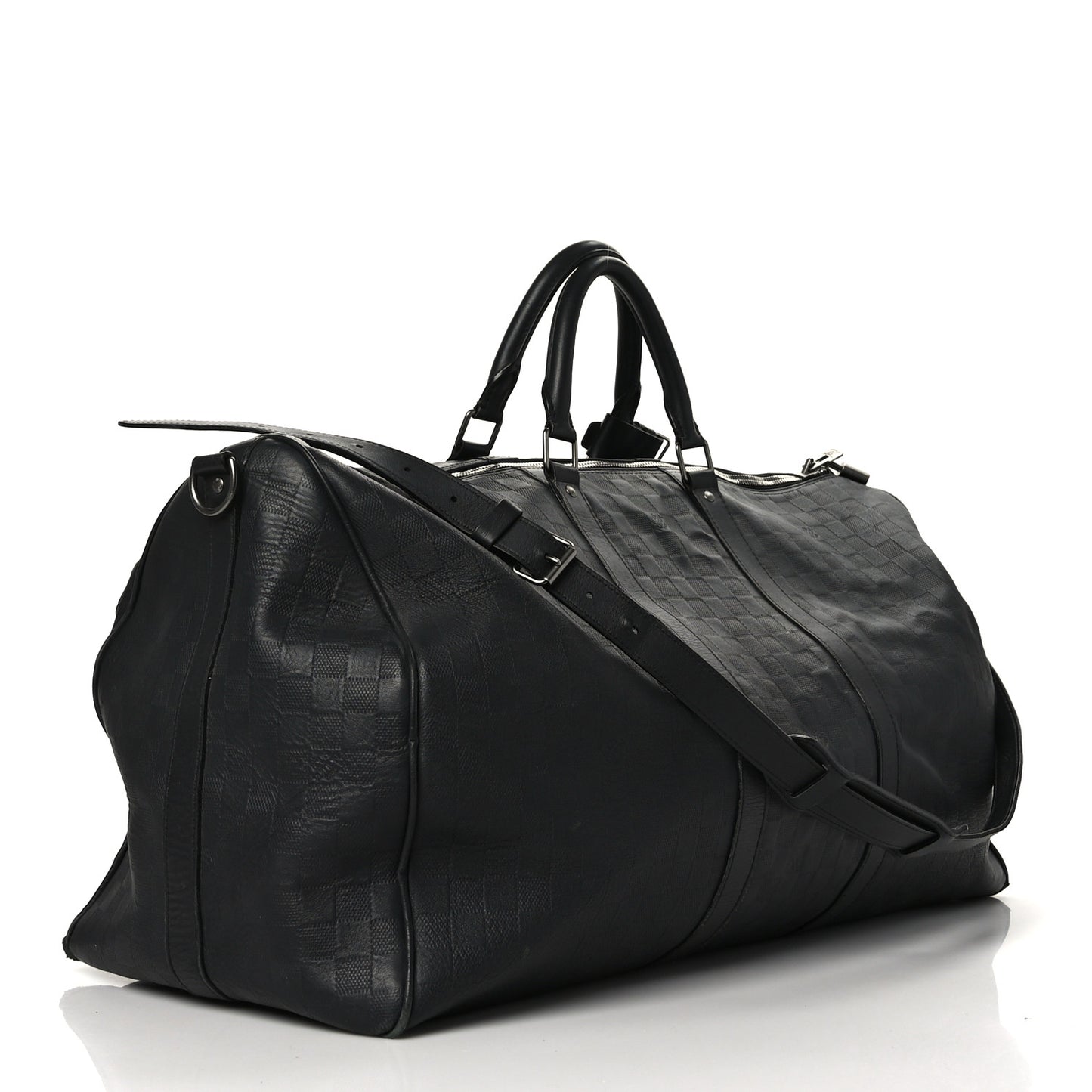 Damier Infini Keepall Bandouliere 55 Onyx