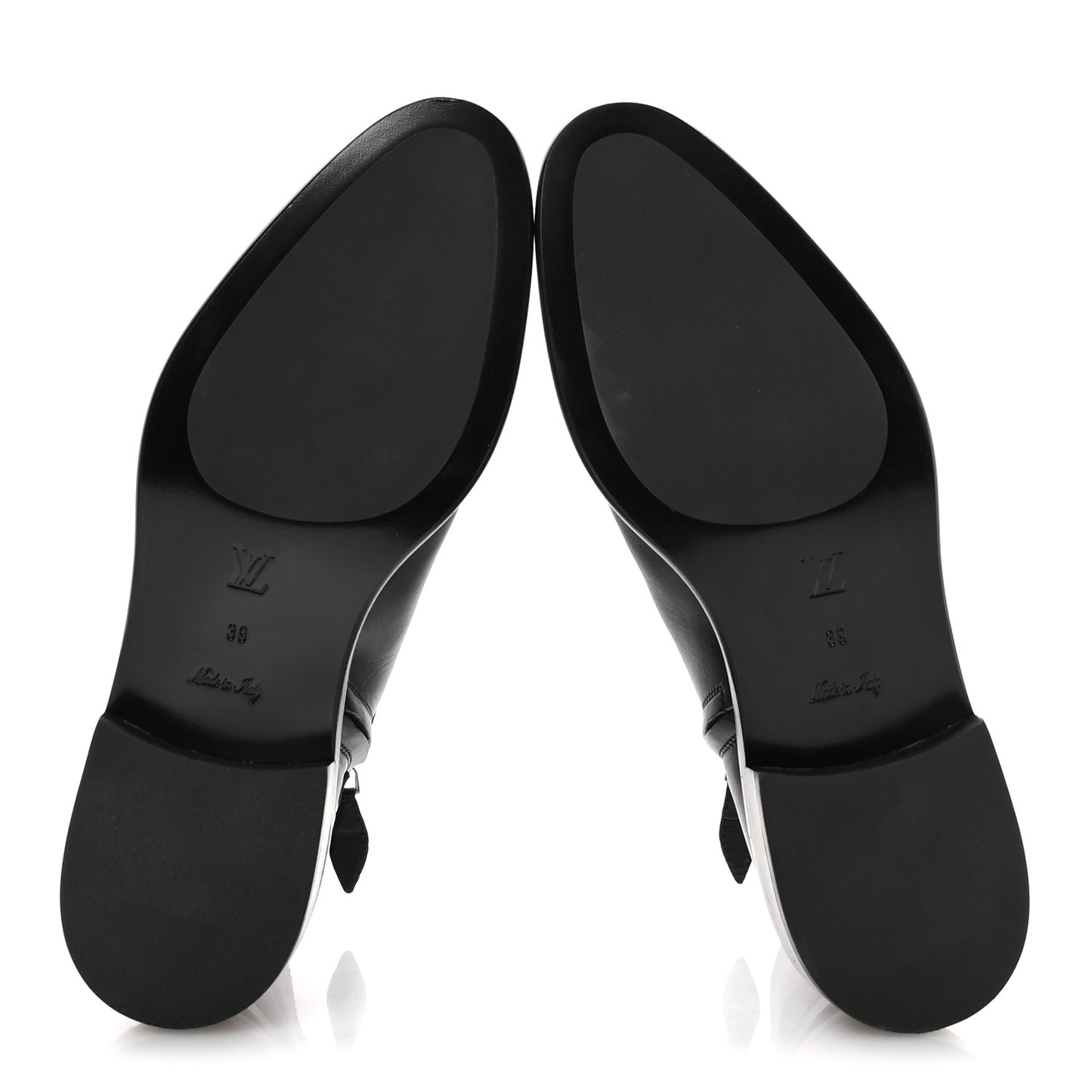 Calfskin Westside Flat Ankle Boots 39 Black