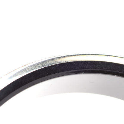 Chanel Resin Crystal CC Bangle Bracelet Black 5 of 5