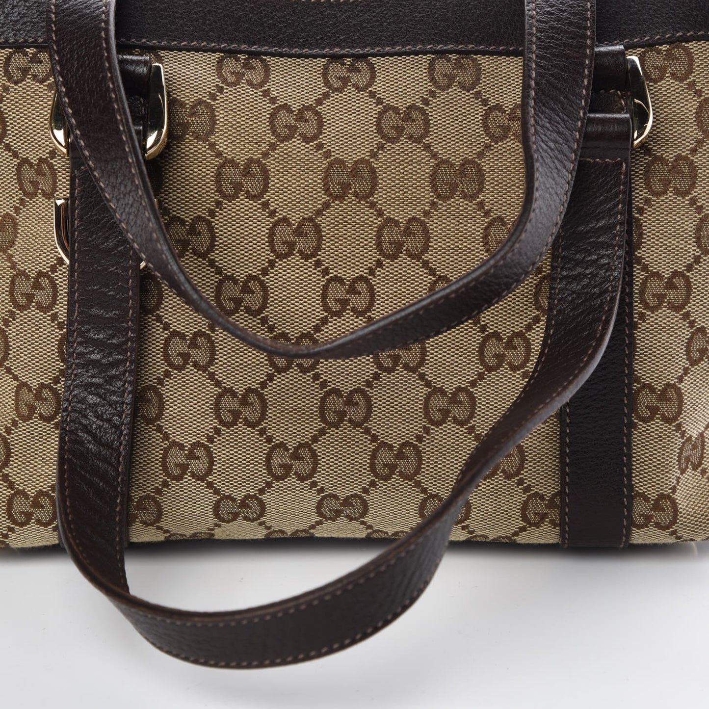 Monogram Small Abbey Tote Dark Brown