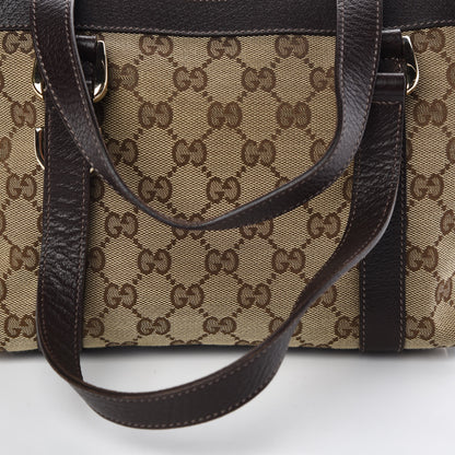 Gucci Monogram Small Abbey Tote Dark Brown 9 of 11