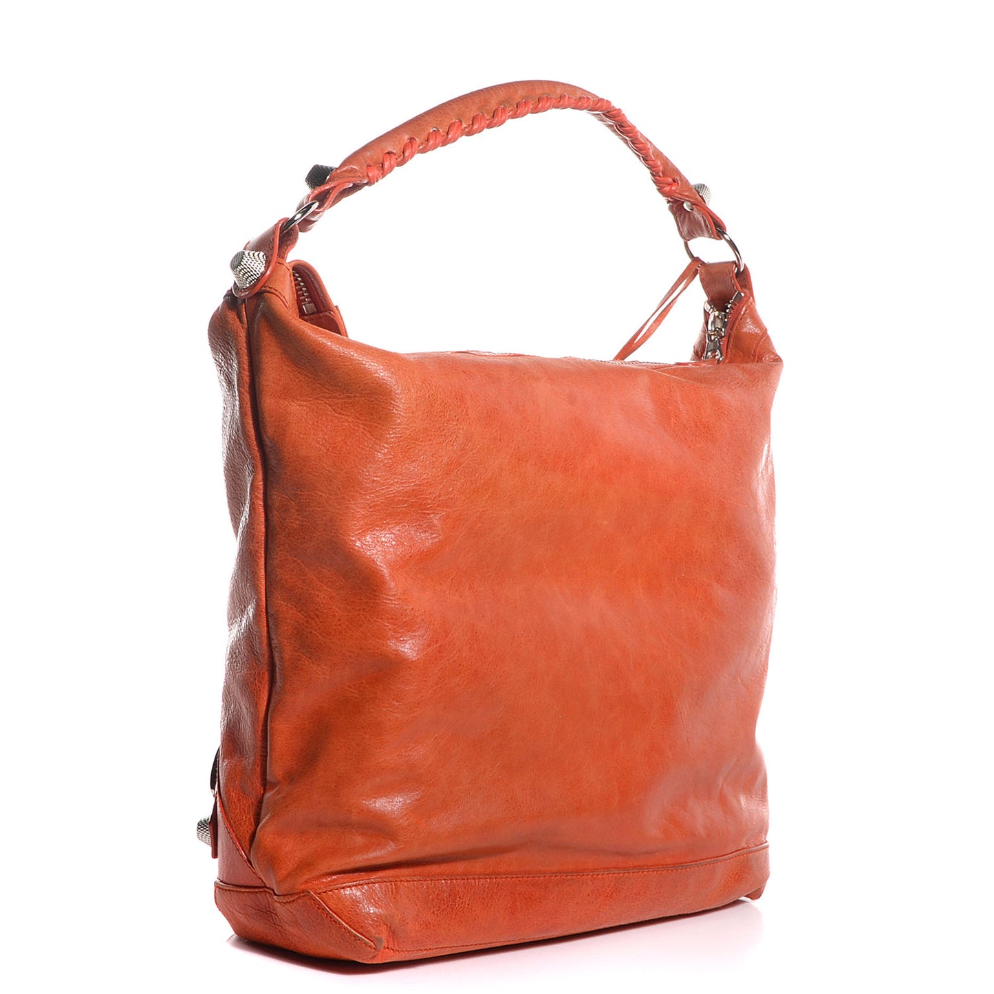 Agneau Giant 21 Silver Hardware Day Hobo Mandarine