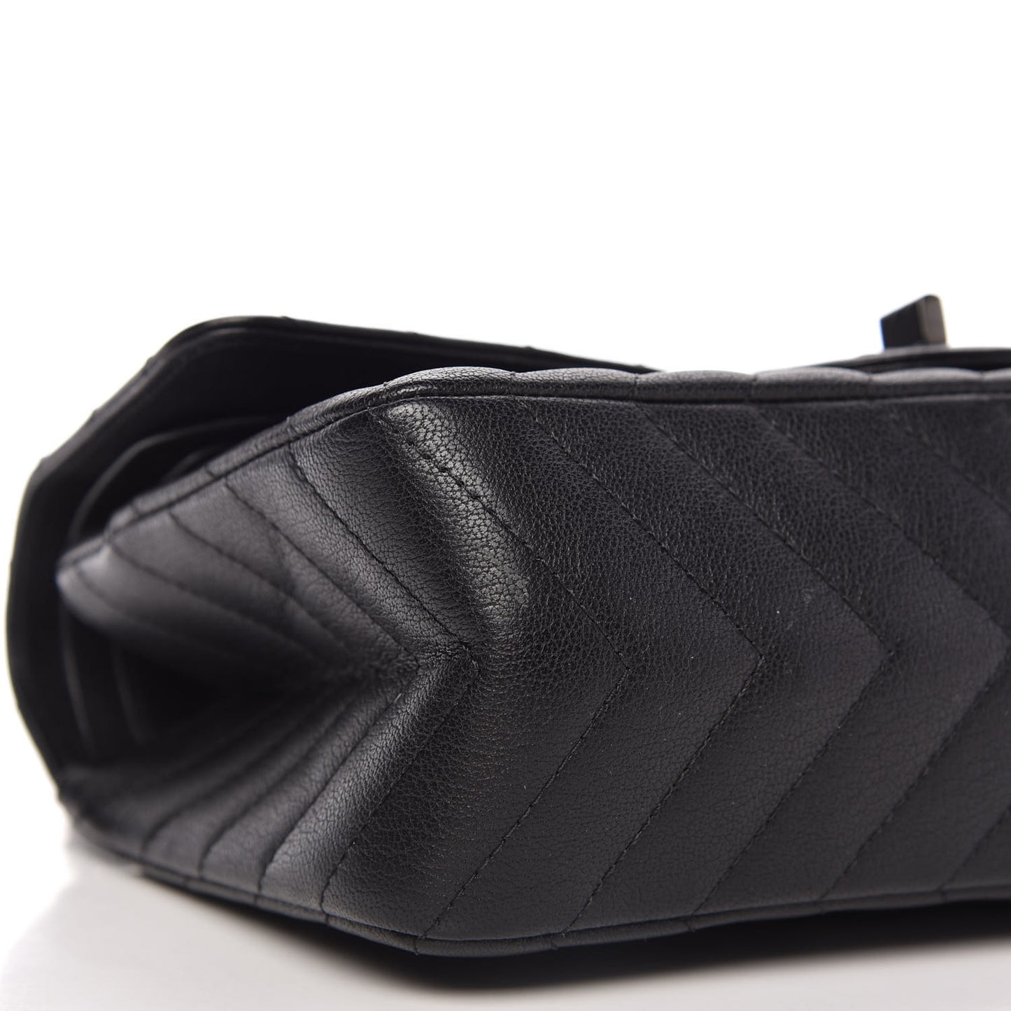 Sheepskin Chevron Quilted 2.55 Reissue 225 Double Flap So Black