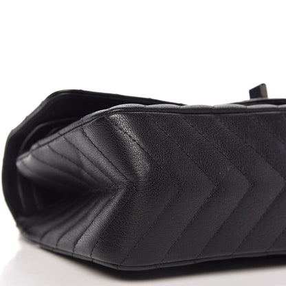 Chanel Sheepskin Chevron Quilted 2.55 Reissue 225 Double Flap So Black 7 of 12