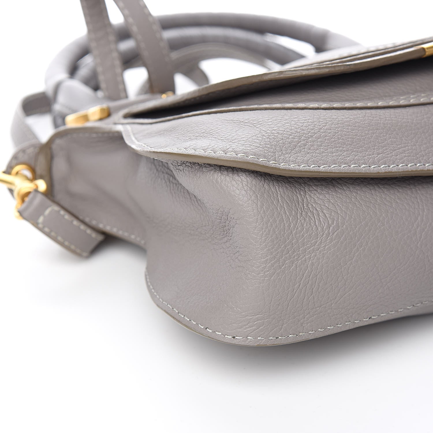 Chloe Calfskin Small Marcie Satchel Cashmere Grey 10 of 14