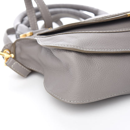 Chloe Calfskin Small Marcie Satchel Cashmere Grey 10 of 14
