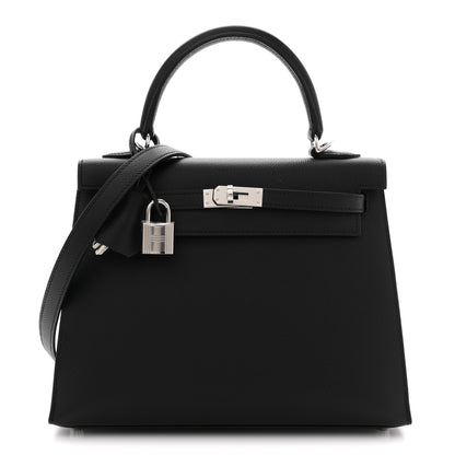 Hermes Epsom Kelly Sellier 25 Black 1 of 12
