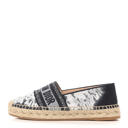 Christian Dior Canvas Tie and Dior Embroidered Granville 15mm Espadrilles 35.5 Denim 1 of 9