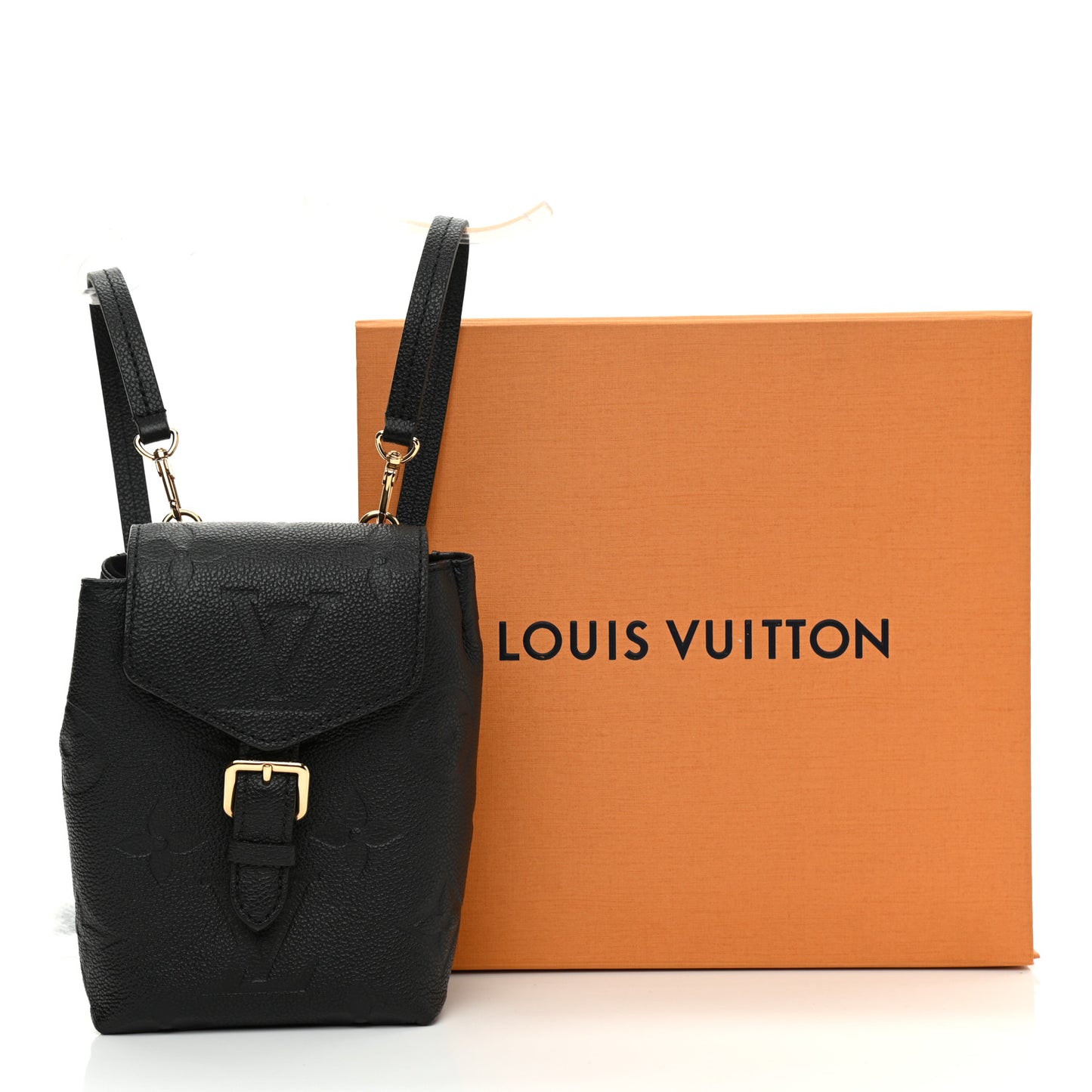 Empreinte Monogram Giant Tiny Backpack Black