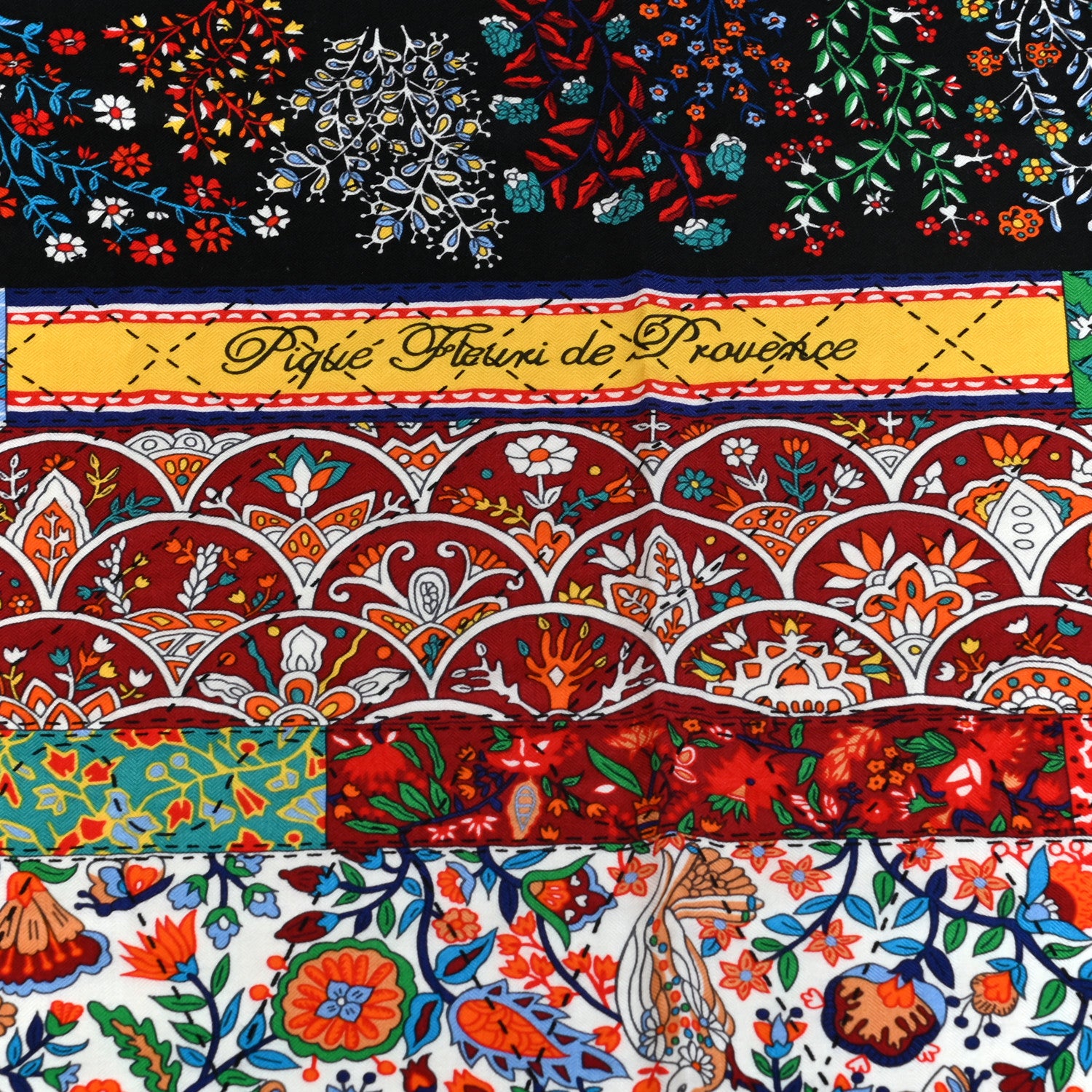 Hermes Cashmere Silk Pique Fleuri de Provence Shawl 140 5 of 5