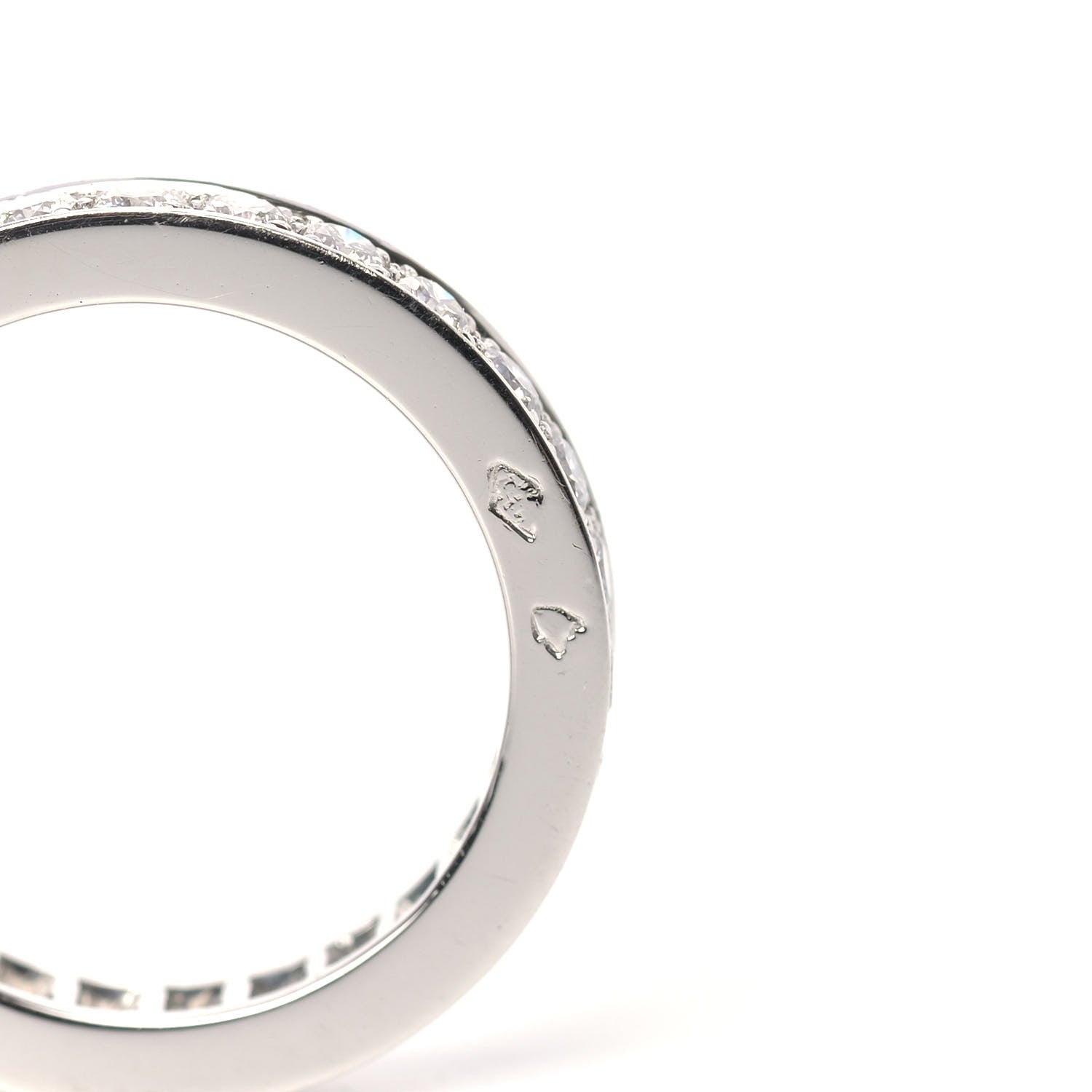 Van Cleef & Arpels Platinum Diamond 3.2mm Romance Wedding Band Ring 49 5 5 of 6