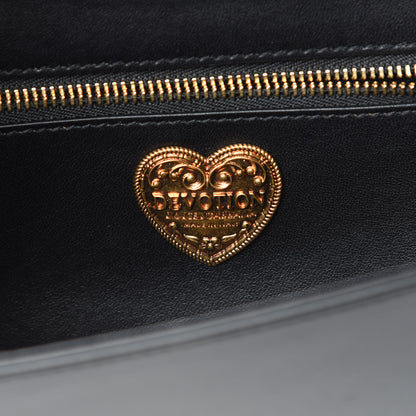 Dolce & Gabbana Calfskin Medium Devotion Crossbody Bag Black 6 of 9