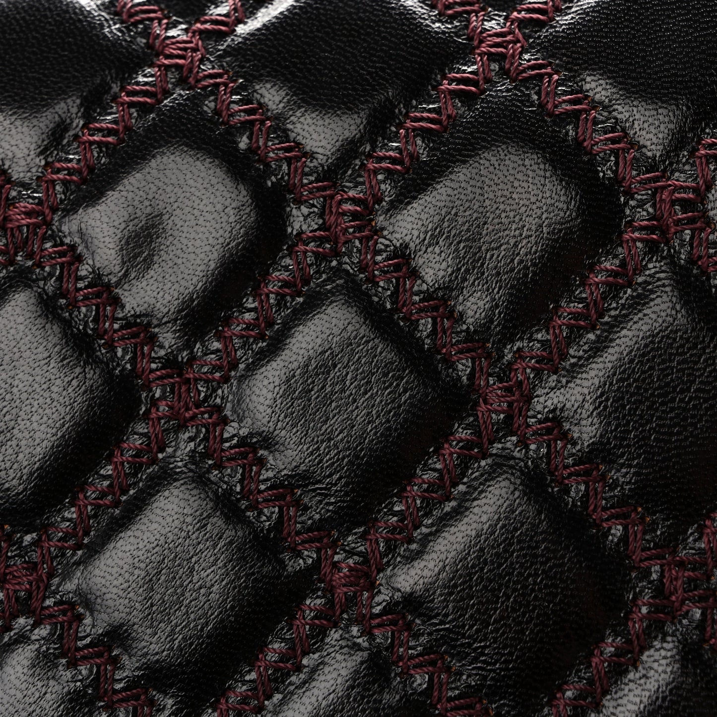 Goatskin Quilted New Medium Boy Handle Flap Burgundy