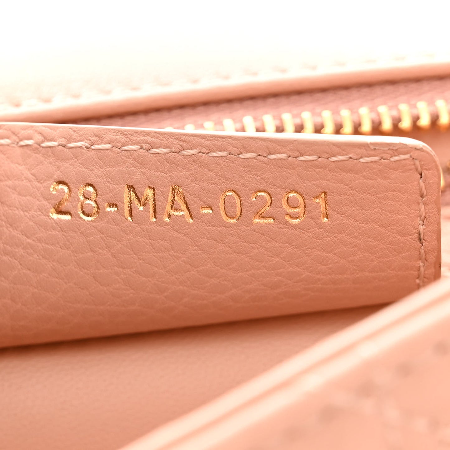Grained Calfskin Cannage Large Caro Bag Rose De Vents