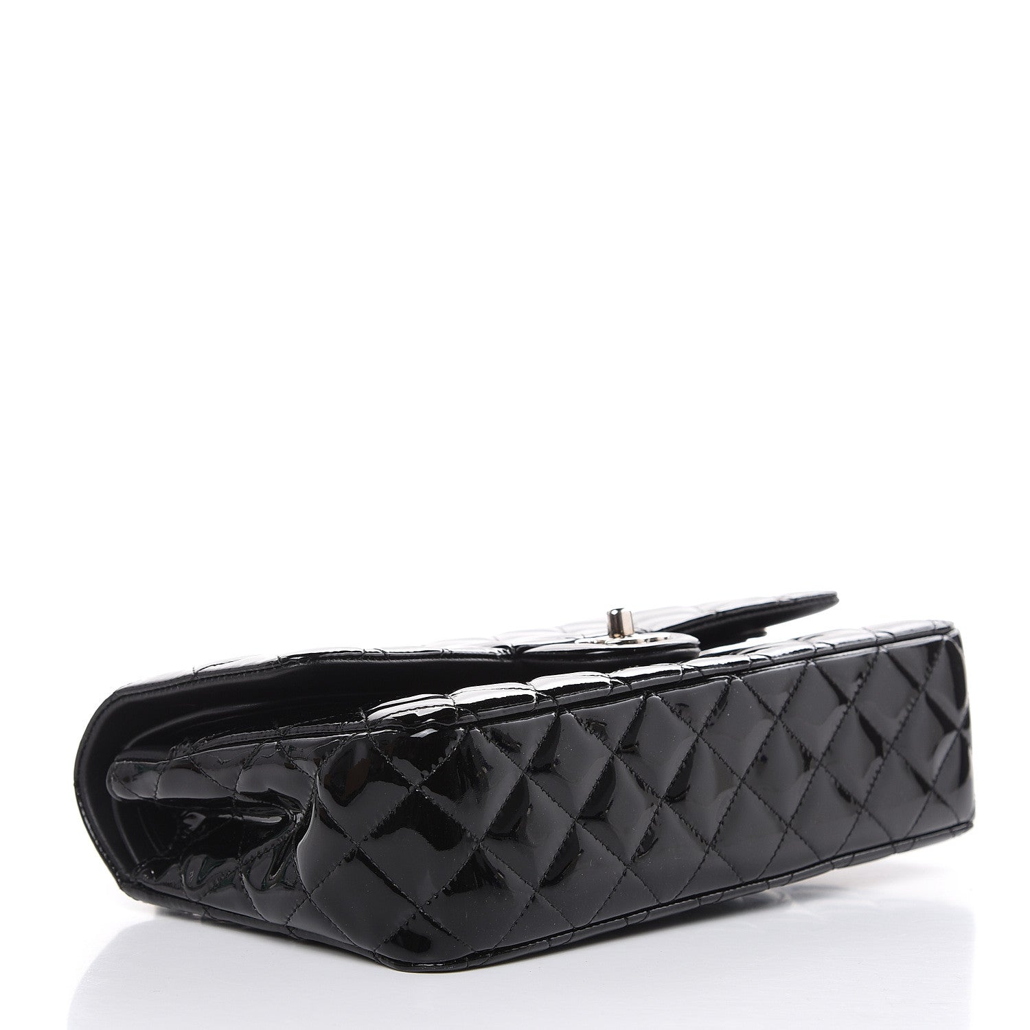 Chanel Patent Quilted Medium Double Flap Black 4 of 14