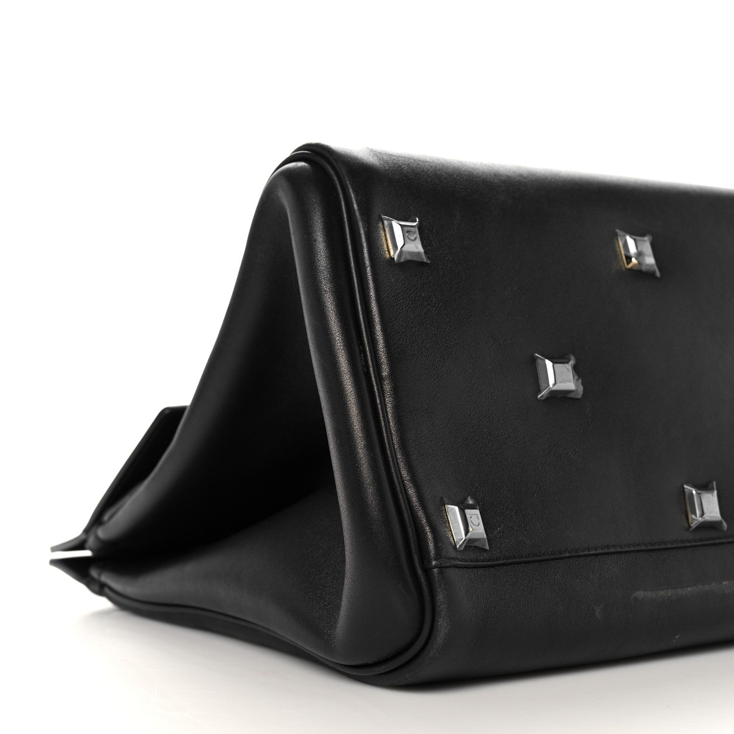 Salvatore Ferragamo Calfskin Medium Studio Bag Black 7 of 12