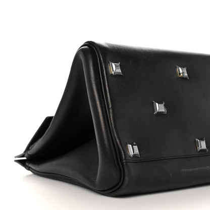 Salvatore Ferragamo Calfskin Medium Studio Bag Black 7 of 12