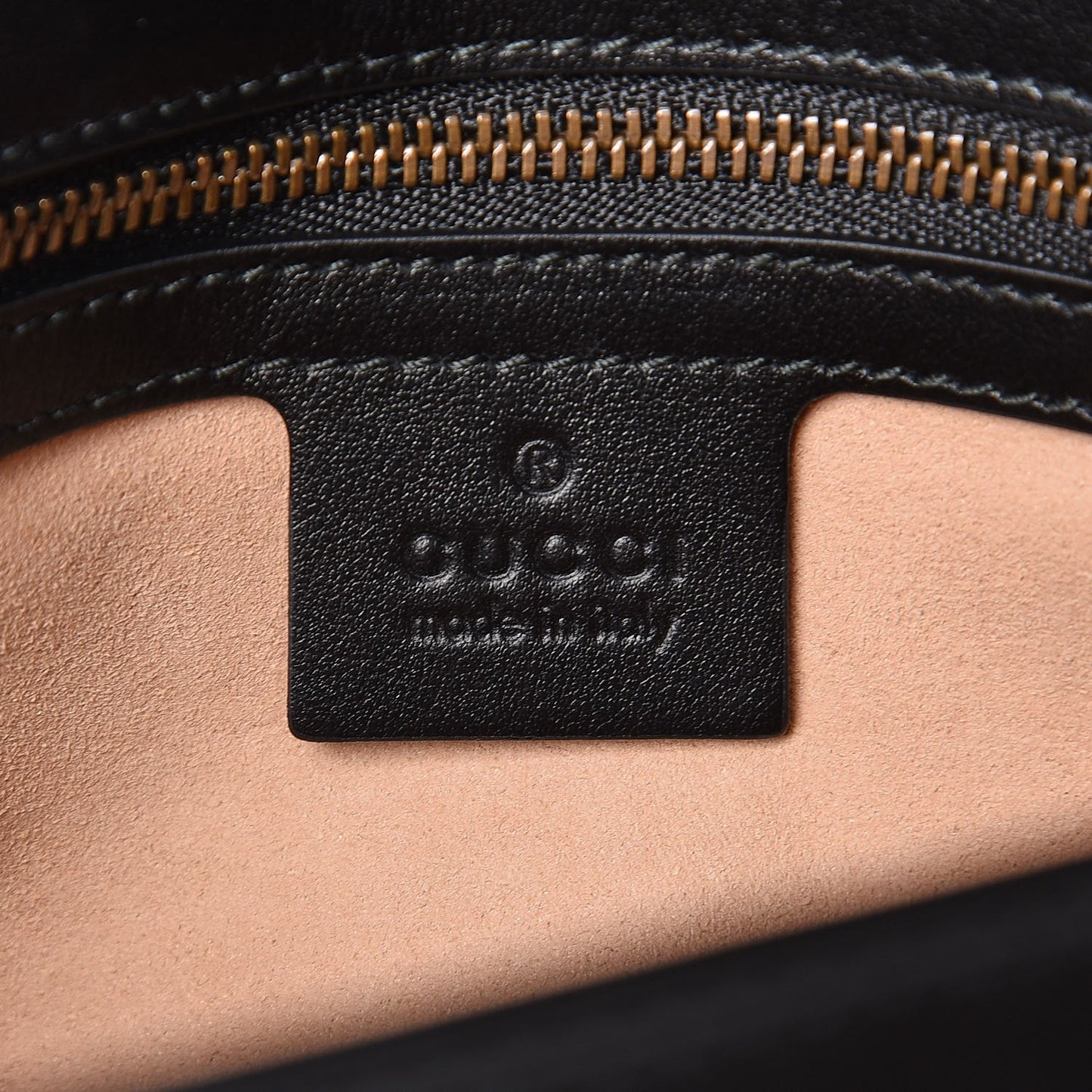Calfskin Matelasse Small GG Marmont Shoulder Bag Black