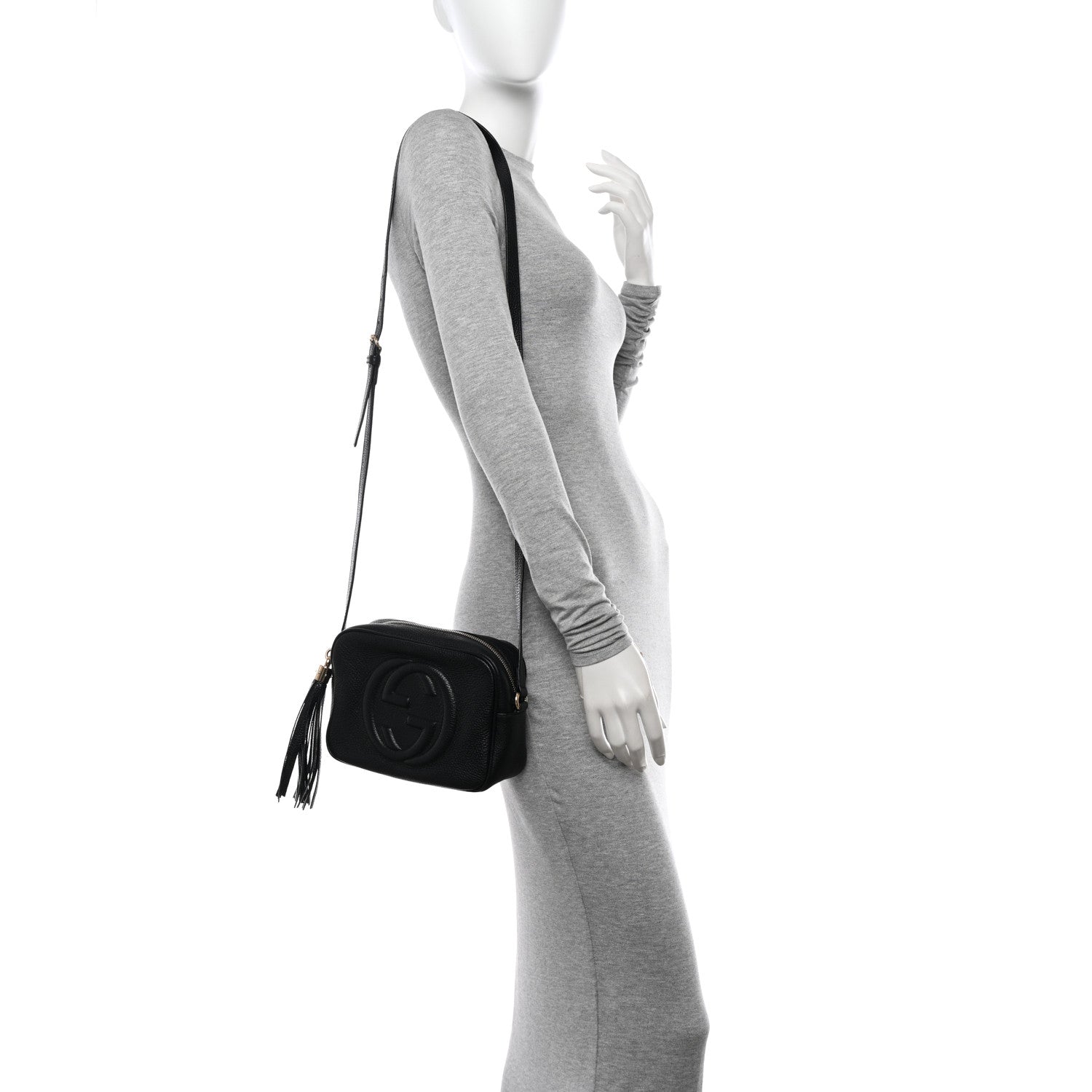 Gucci Pebbled Calfskin Small Soho Disco Bag Black 2 of 10