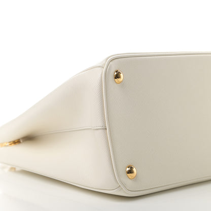 Prada Saffiano Lux Large Galleria Double Zip Tote White 11 of 12