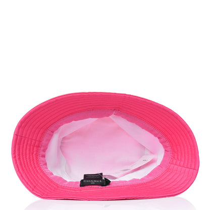 Chanel Canvas CC Bucket Hat S Fuchsia Orange 4 of 6