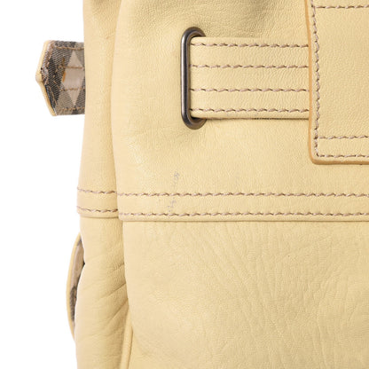 Burberry Calfskin Crompton Tote Yellow 10 of 13
