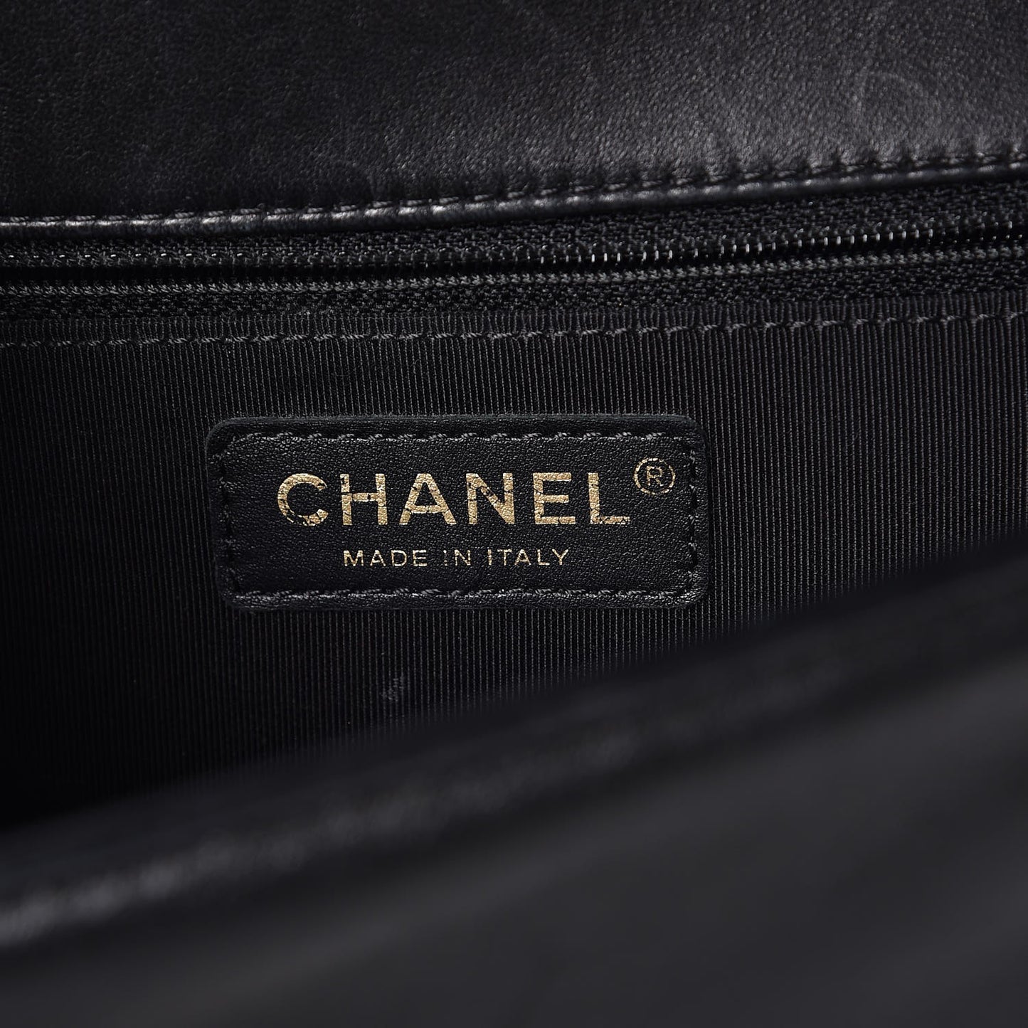 Lambskin Quilted New Medium Boy Flap Black