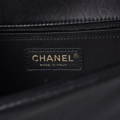 Chanel Lambskin Quilted New Medium Boy Flap Black 6 of 13