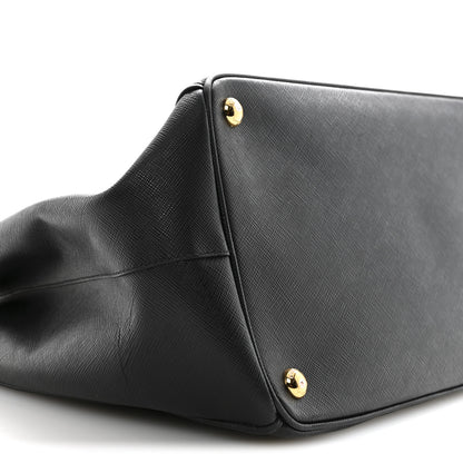 Prada Saffiano Lux Large Galleria Double Zip Tote Black 9 of 16