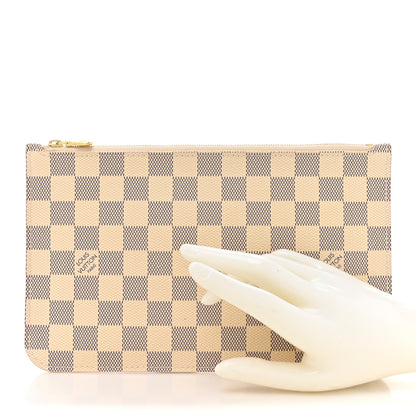 Louis Vuitton Damier Azur Neverfull MM GM Pochette 2 of 8
