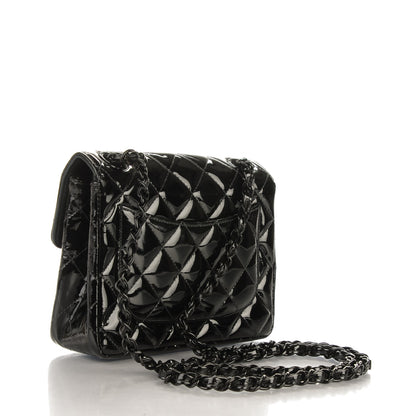 Chanel Patent Calfskin Quilted Mini Square Flap Black 3 of 8