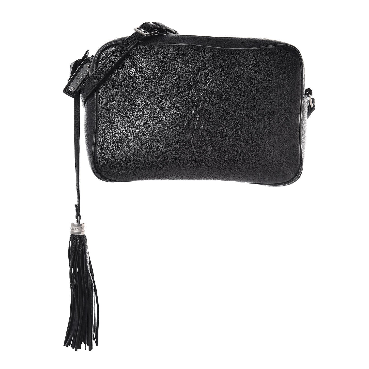 Saint Laurent Lambskin Monogram Small Lou Camera Bag Black 1 of 11