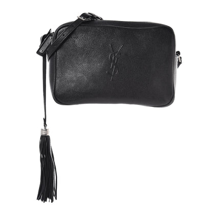 Saint Laurent Lambskin Monogram Small Lou Camera Bag Black 1 of 11