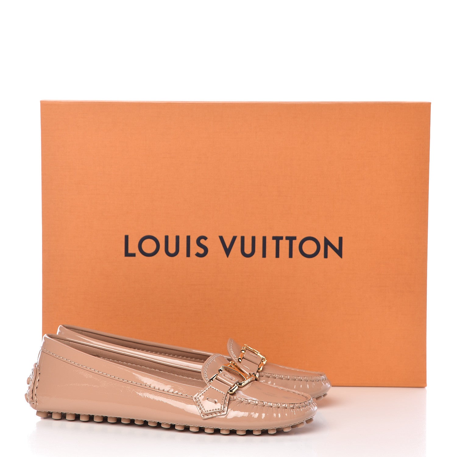Louis Vuitton Patent Calfskin Oxford Loafers 35 Rose Velours 10 of 10