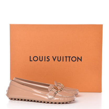 Louis Vuitton Patent Calfskin Oxford Loafers 35 Rose Velours 10 of 10