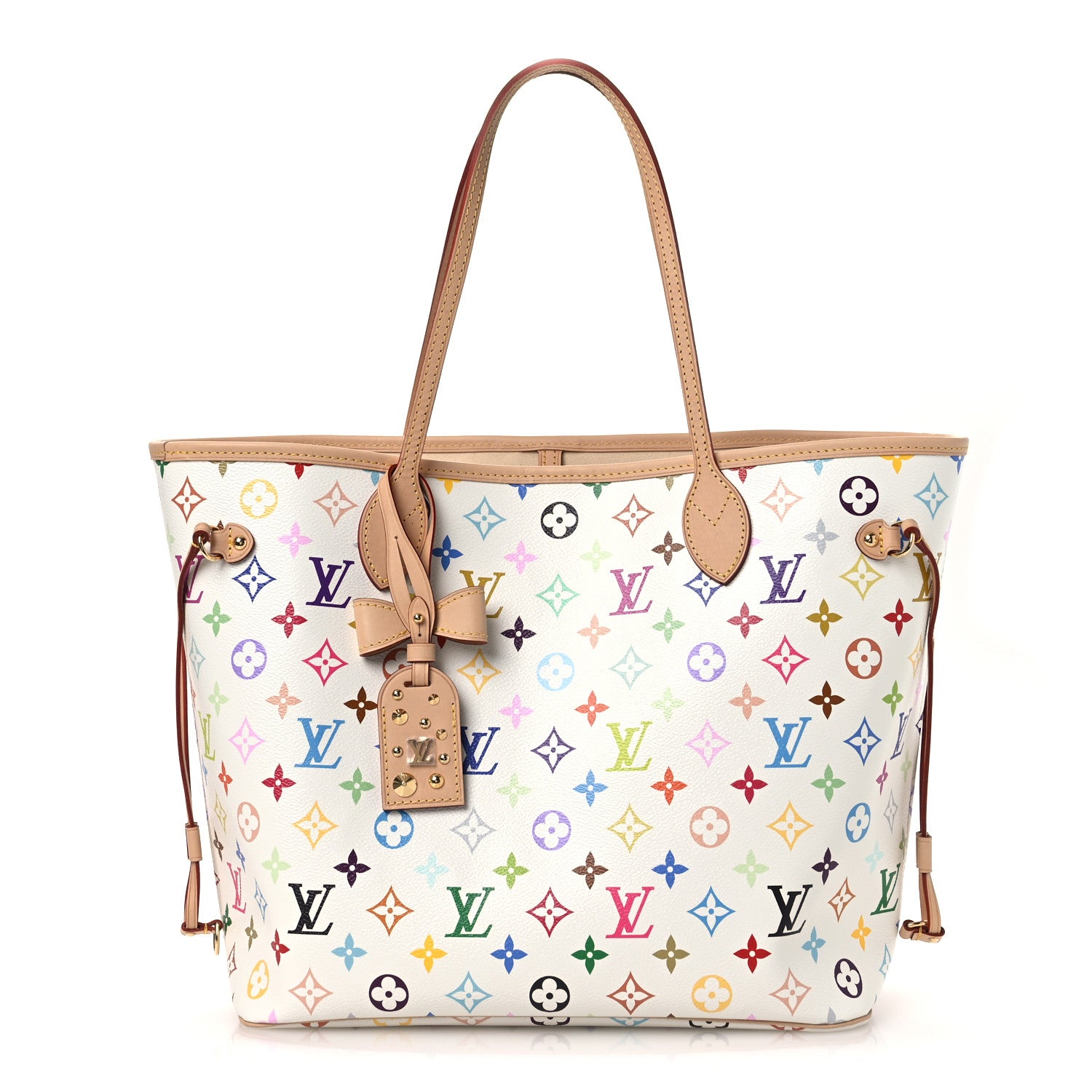 Louis Vuitton LV X TM Monogram Multicolor Neverfull MM White 1 of 11