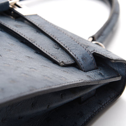 Hermes Ostrich Kelly Sellier 28 Bleu Roi 44 of 49