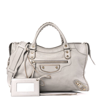 Balenciaga Chevre Gold Metallic Edge Hardware City Gris Perle 1 of 13