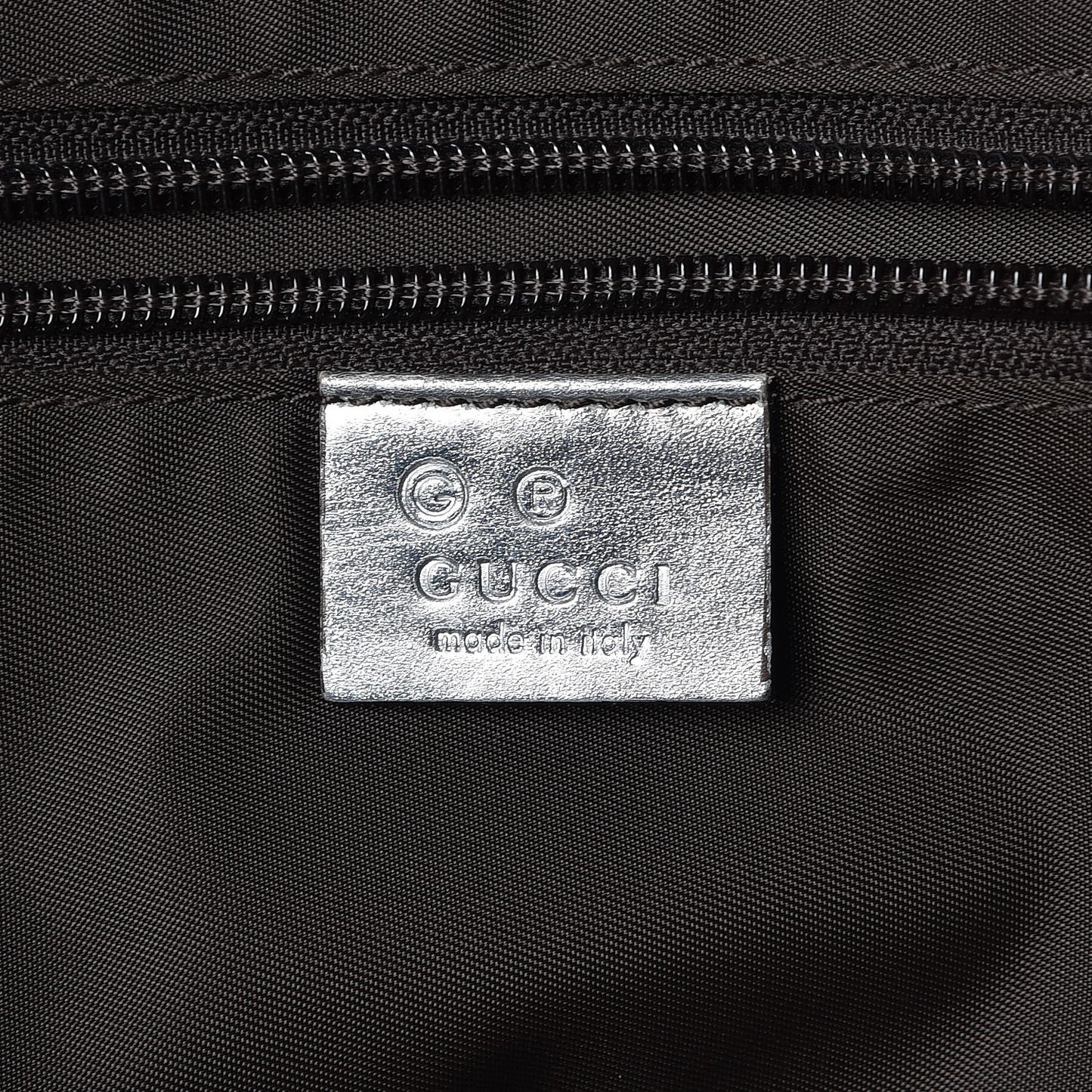 Metallic Monogram Travel Bag Silver
