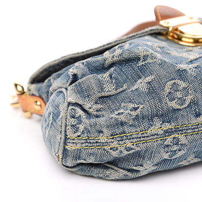 Louis Vuitton Monogram Denim Mini Pleaty Blue 7 of 10