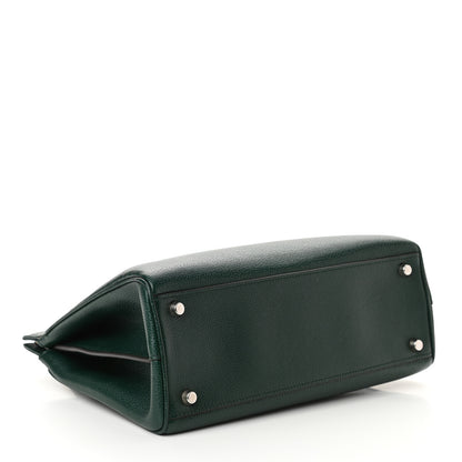 Gucci Grainy Calfskin Small Zumi Top Handle Bag Vintage Green 3 of 12