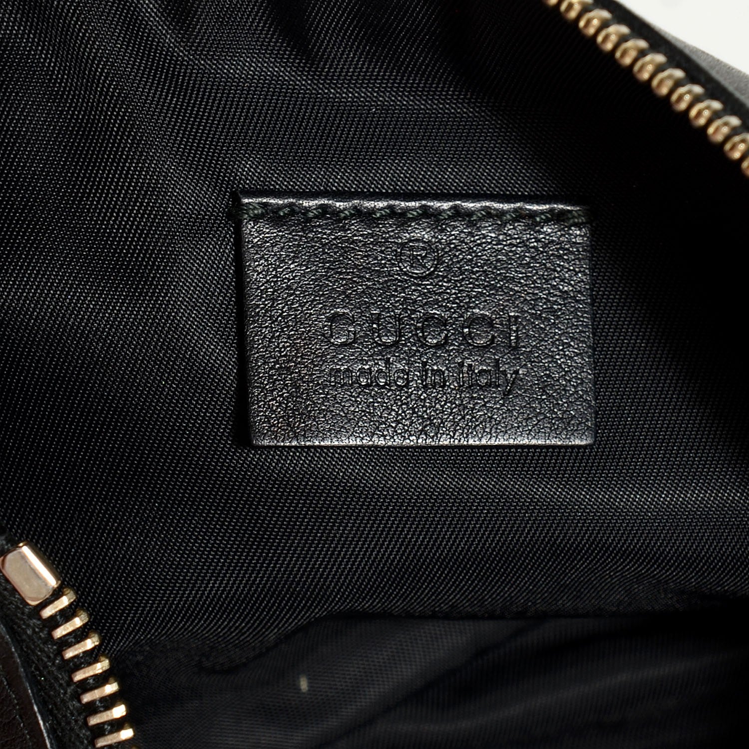 Gucci Guccissima Signature New Britt Wristlet Black 6 of 7