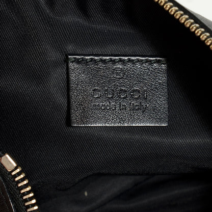 Gucci Guccissima Signature New Britt Wristlet Black 6 of 7