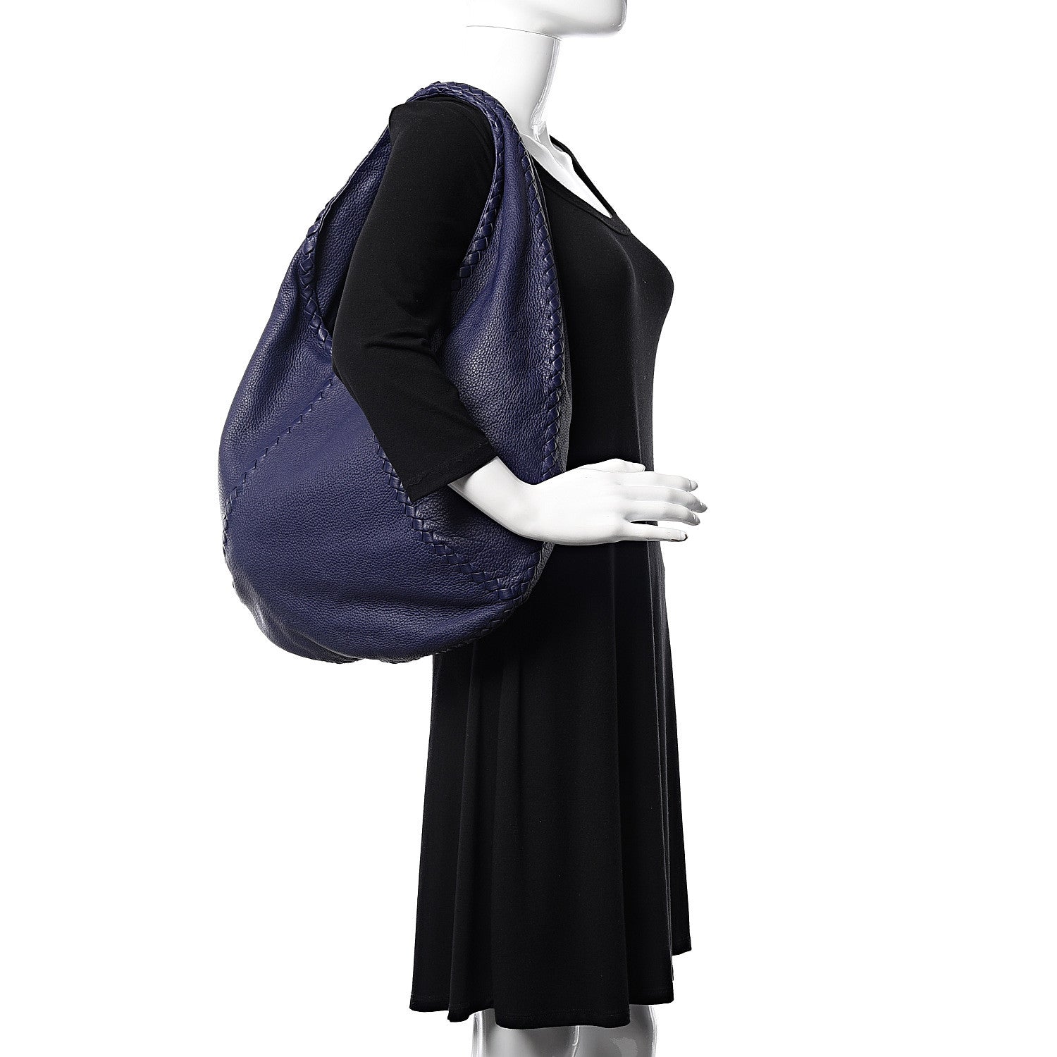 Bottega Veneta Cervo Deerskin Large Hobo Atlantic 2 of 9