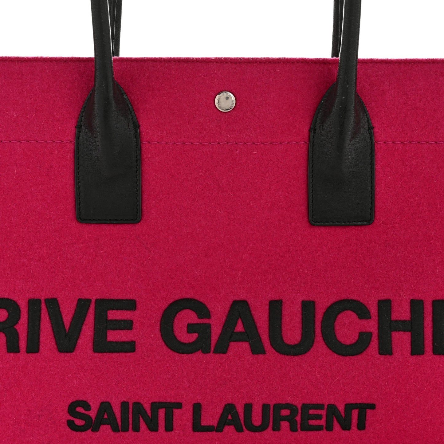 Wool Rive Gauche Tote Fuchsia