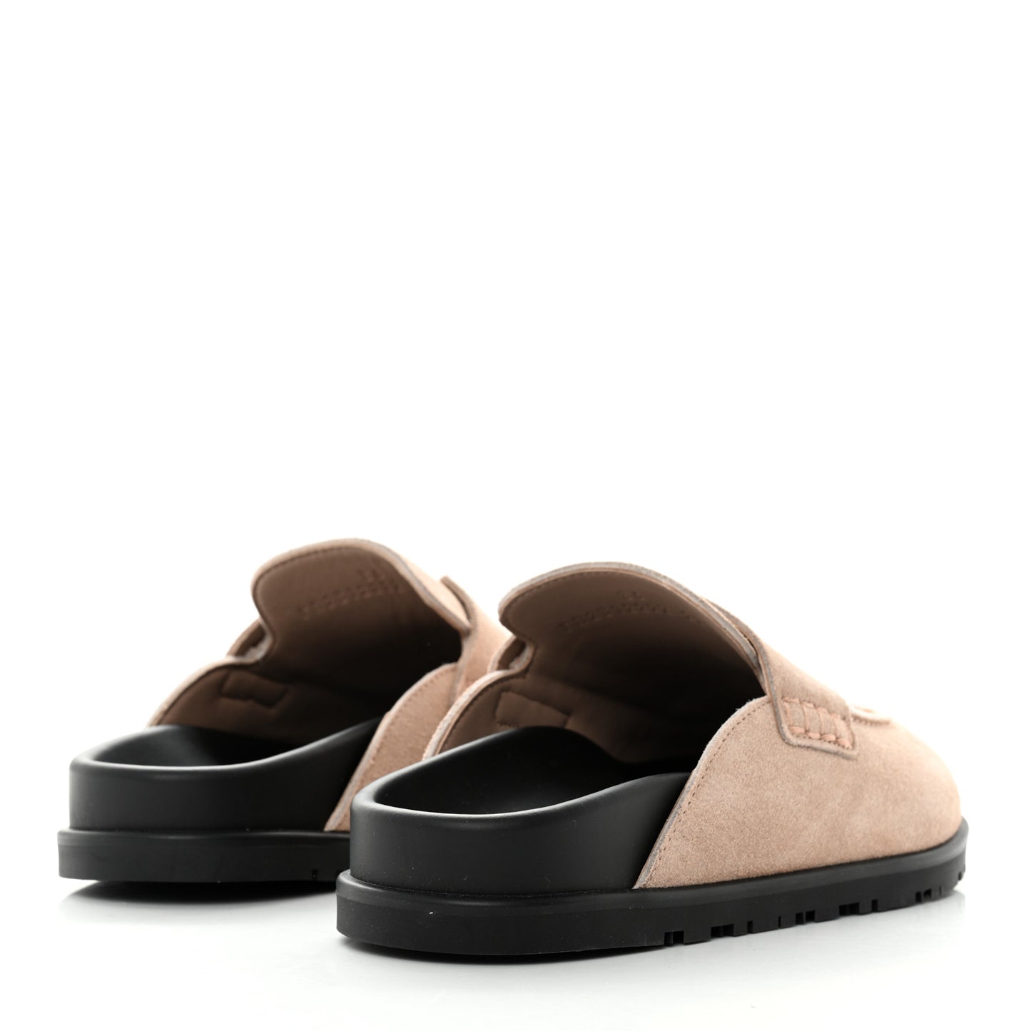 Suede Calfskin Go Mule 36 Beige Nude