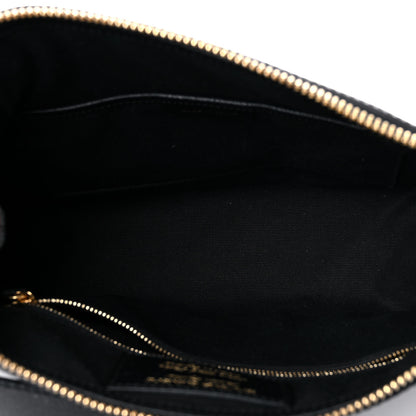 Burberry Soft Grain Calfskin House Check Small Helmsley Crossbody Black 5 of 17