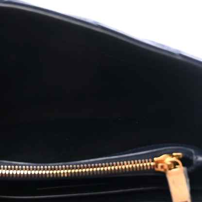 Saint Laurent Suede Calfskin Y Quilted Monogram Small Loulou Chain Satchel Deep Marine 5 of 10